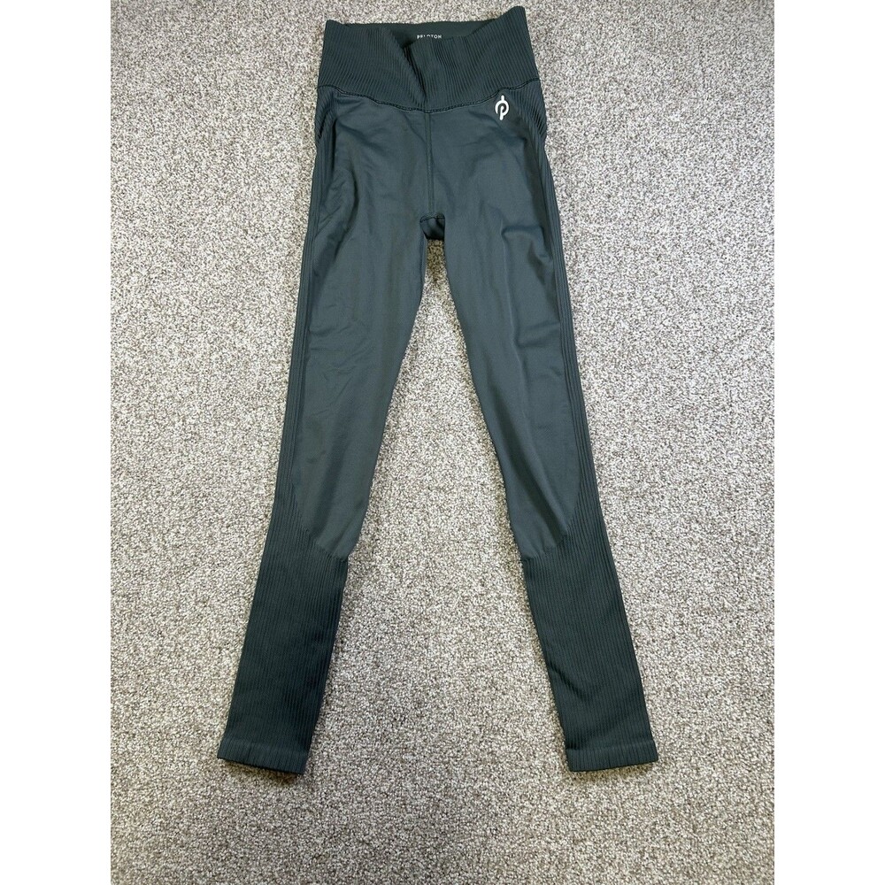 Peloton Women's Seamless High Rise Contour Legging Ribbed Urban Green Size XS/S